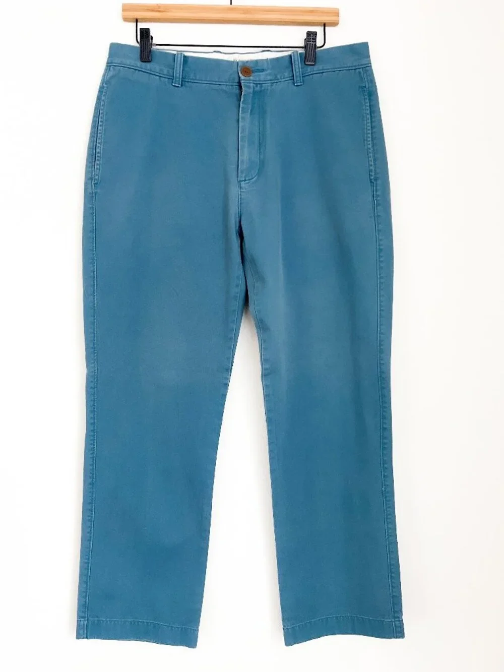 J.Crew Classic-Fit Cotton Chino Pants 33x30 Teal Blue